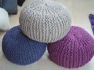 Knitted Poufs