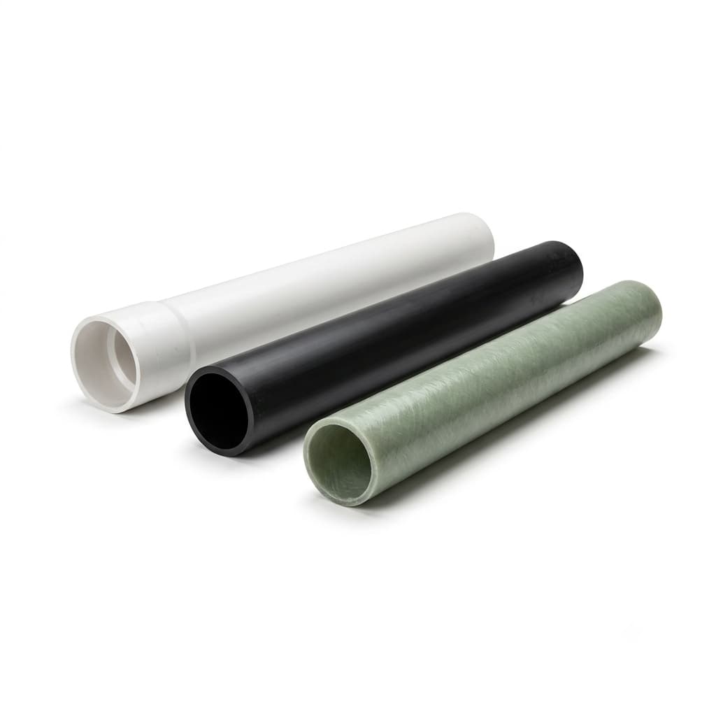 PVC, FRP, HDPE & Plastic Pipes