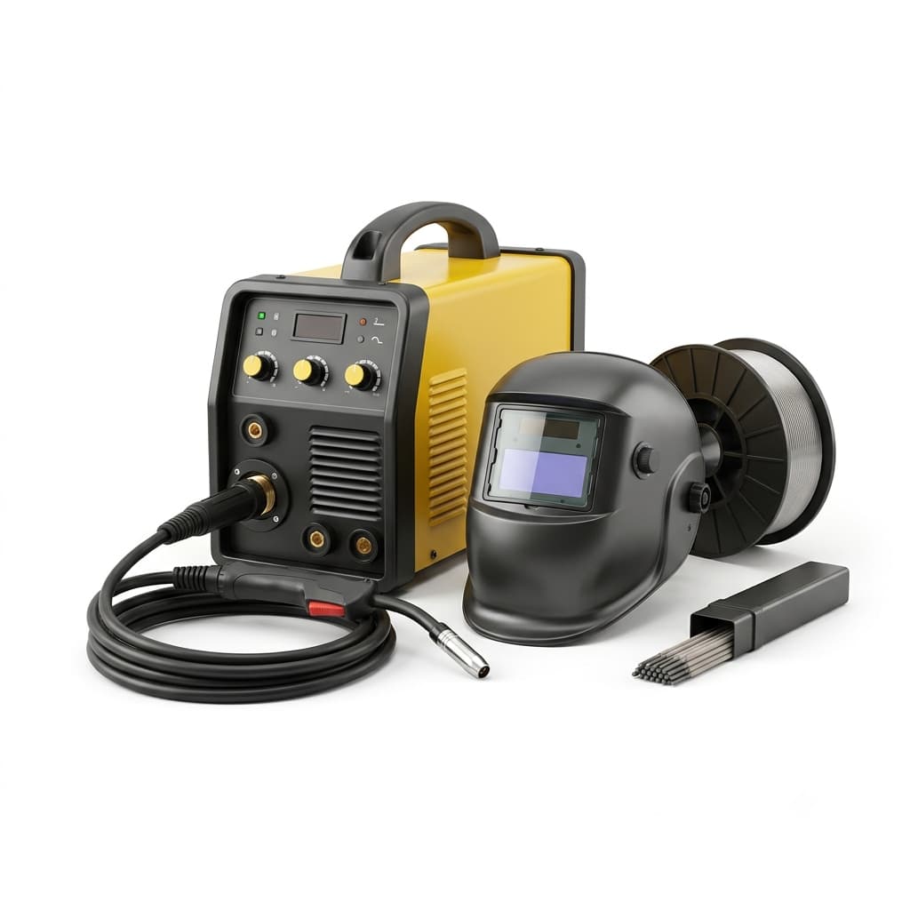 Industrial welding equipment including MIG, TIG and arc welding machines