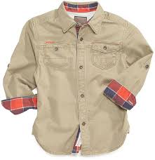 Plain Half Sleeves Kids Denim Shirts