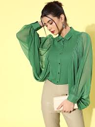 Rayon Full Sleeve Printed Ladies Top