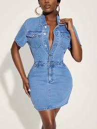 Casual Wear Designer Kids Denim Dress