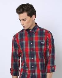 Large Formal Wear Men's Check Shirt
