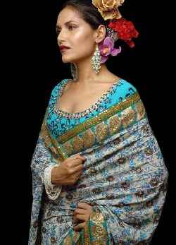 Off White Georgette Saree